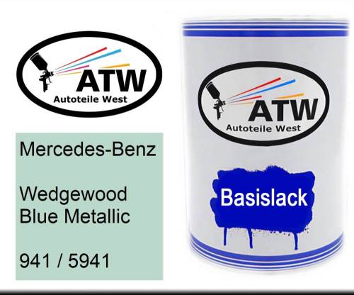 Mercedes-Benz, Wedgewood Blue Metallic, 941 / 5941: 500ml Lackdose, von ATW Autoteile West.